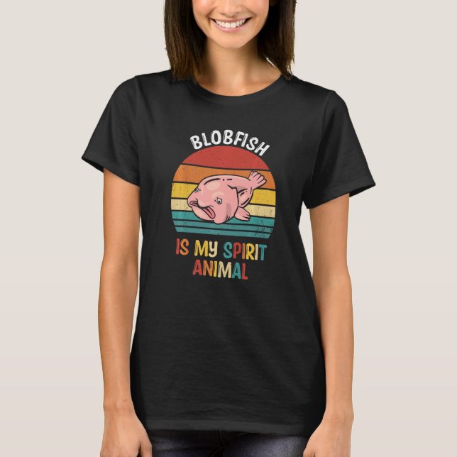 T-shirt Blobfish Est Mon Esprit Animal Blobfish (Devant)