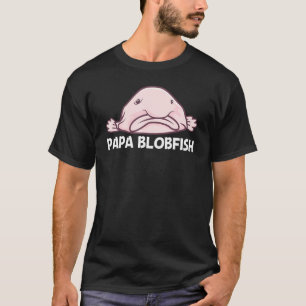 T-shirt Blobfish Pour Hommes Papa Poisson Profond Mer Zoo 
