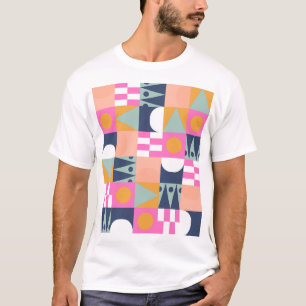 T-shirt Bloc de couleur africain, motif géométrique.