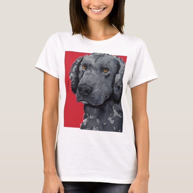 T-shirt Bloc de couleur Retriever recouvert de boue (Devant)