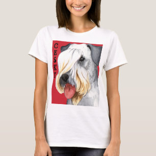 T-shirt Bloc de couleurs Cesky Terrier