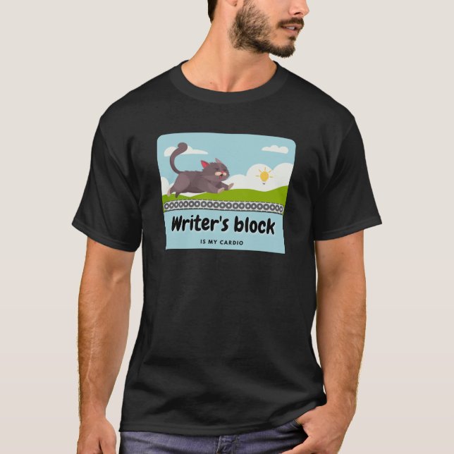 T-shirt Bloc de l'écrivain : bande dessinée de l'écrivain  (Devant)