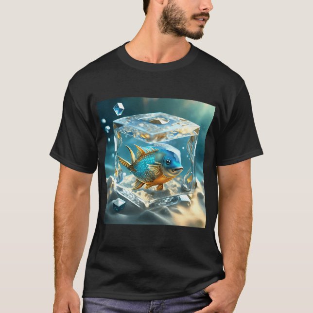 T-shirt Bloc de poisson diamant (Devant)