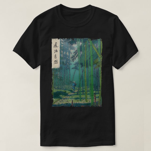 T-shirt Bloc de vodka japonais Art Spiritual natu (Design devant)