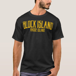 T-shirt Bloc Island Vintage Tet Amber Imprimer Pulvérisati