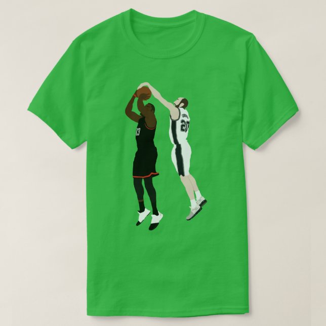 T-shirt Bloc Manu Ginobili Sur James Harden (Design devant)