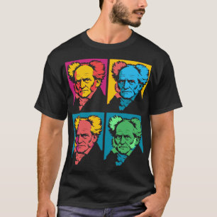 T-shirt Bloc portrait pop art de Schopenhauer