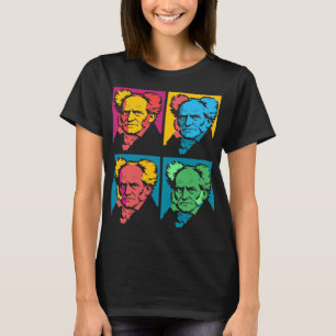 T-shirt Bloc portrait pop art de Schopenhauer