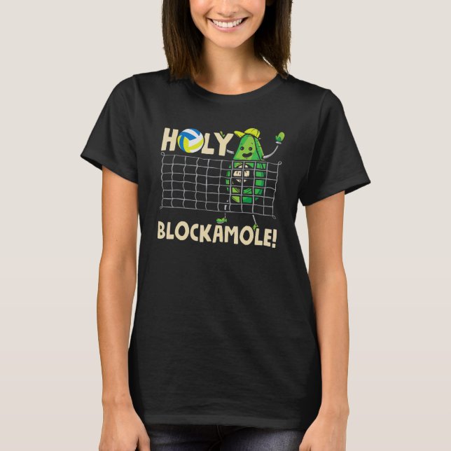 T-shirt Blocage du joueur de volley-ball Saint-Blockamole  (Devant)