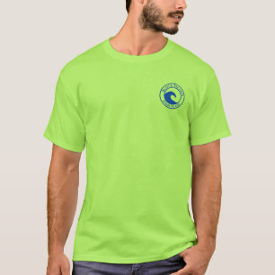 T-shirt Block Island RI Blue Ocean Wave Circle Design
