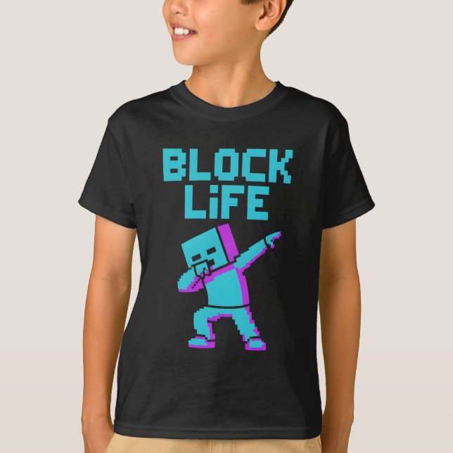 T-SHIRT BLOCK LIFE (Devant)