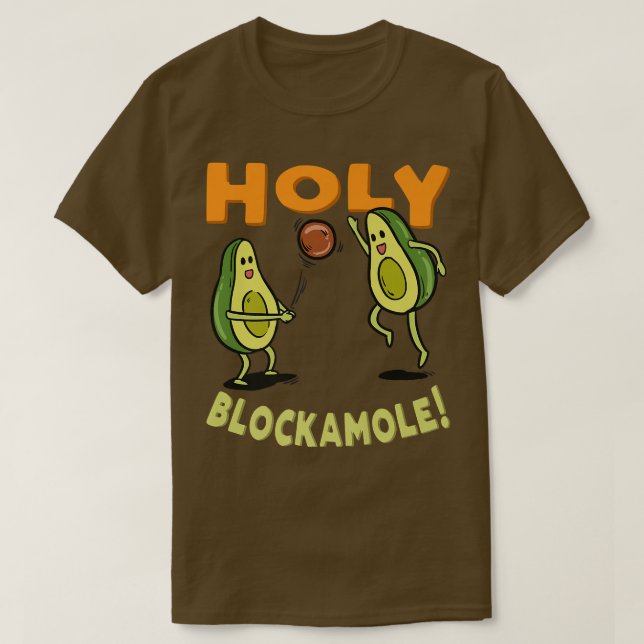 T-shirt Blockamole Avocado Beach Volleyball Player Ve (Design devant)