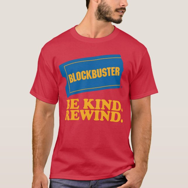 T-shirt Blockbuster Be Kind Rewind vintage (Devant)