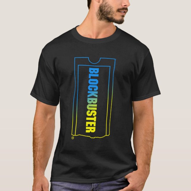 T-shirt Blockbuster Ombre Ticket (Devant)