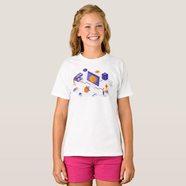 T-shirt Blockchain  (Devant entier)