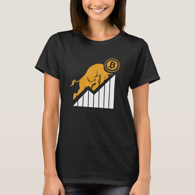 T-shirt Blockchain Crypto Crypto Devise Crypto Trader Bi (Devant)