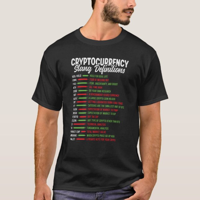T-shirt Blockchain Crypto Trader Finance Cryptomonnaie En (Devant)