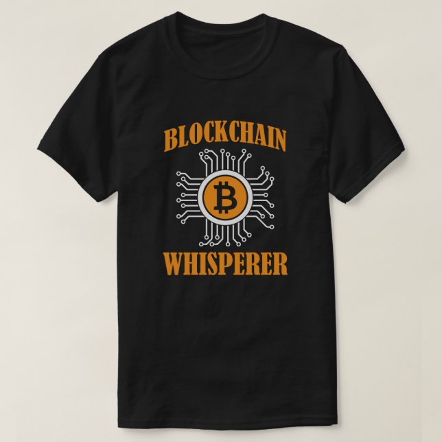 T-shirt Blockchain Whisperer - Crypto & Devise numérique (Design devant)