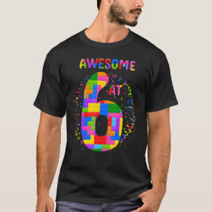 T-shirt Blocs Constructor Enfants Six Ans Anniversaire 6e