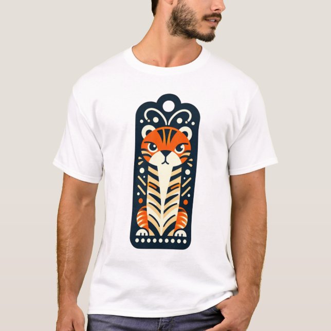 T-shirt Blocs d'art pop géométrique – Expression moderne a (Devant)