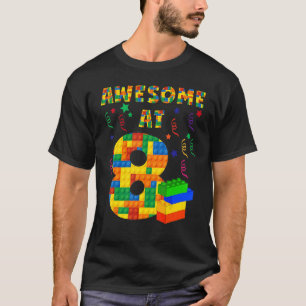 T-shirt Blocs de construction Briques stupéfiant à 8 ans B