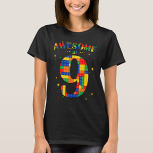 T-shirt Blocs de construction Briques stupéfiant à 9 ans B
