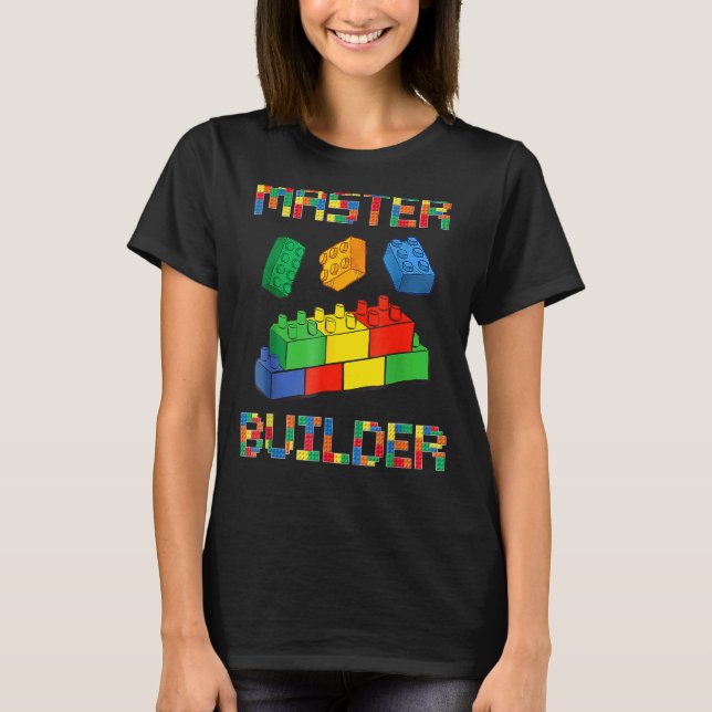T-shirt Blocs de construction de briques Constructeur prin (Devant)