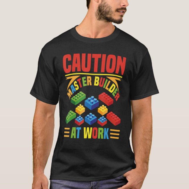 T-shirt Blocs de construction Master Builder 3 (Devant)