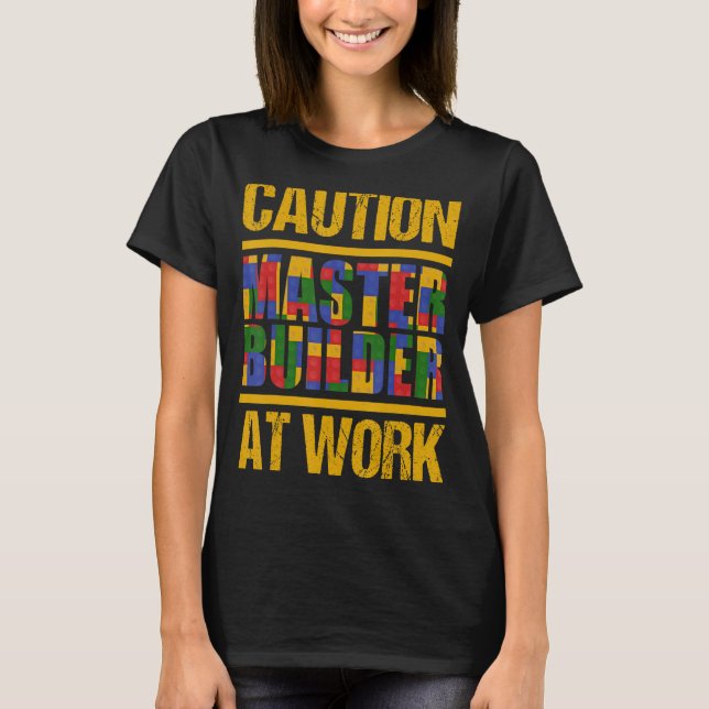 T-shirt Blocs de construction Master Builder Bricks 1 (Devant)