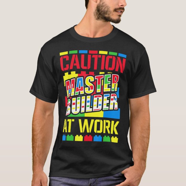 T-shirt Blocs de construction Master Builder Bricks 7 (Devant)