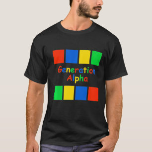 T-shirt Blocs de couleur Alpha de génération d'enfants Pre