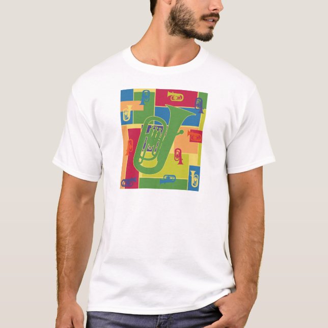 T-shirt Blocs de couleur Euphonium (Devant)