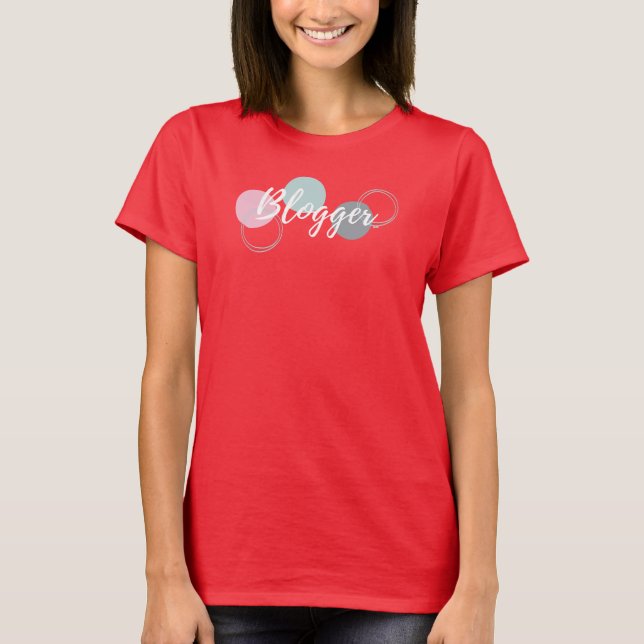 T-shirt Blogueur avec bulles (Devant)