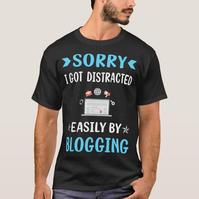 T-shirt Blogueur Distrait (Devant)