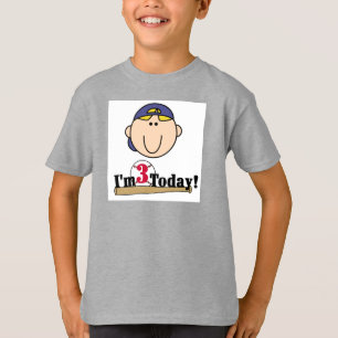 T-shirt Blond Boy Baseball 3e anniversaire