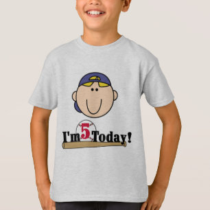 T-shirt Blond Boy Baseball 5e anniversaire