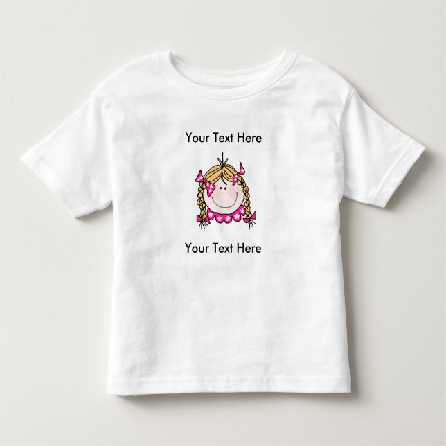 T-shirt Blond Girl personnalisable (Devant)