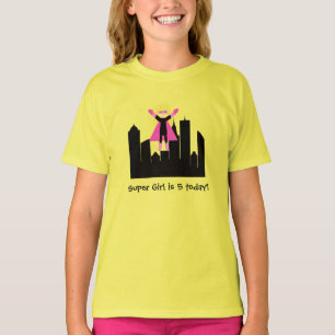 T-shirt Blond Hair Girl Super Hero