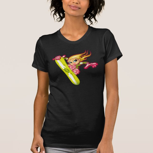 T-shirt Blond snow girl (Devant)