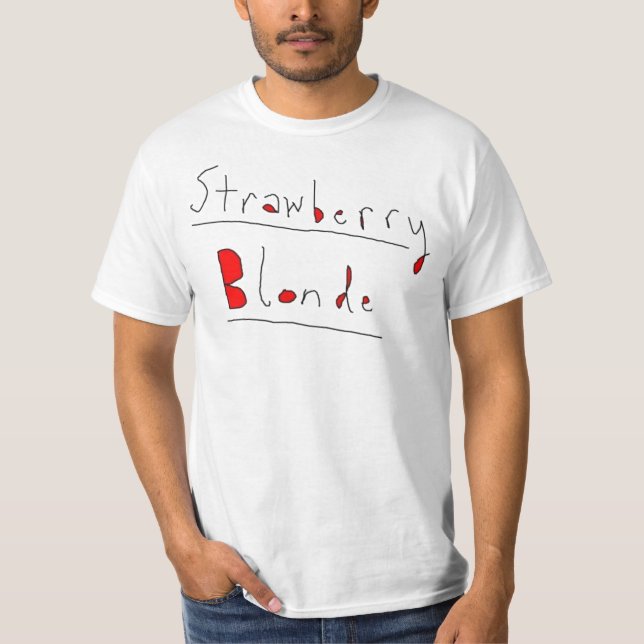 T-shirt Blonde 1 de fraise (2) (Devant)