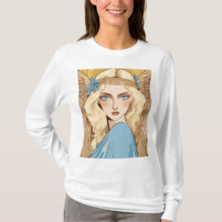T-shirt Blonde Angel Art Nouveau
