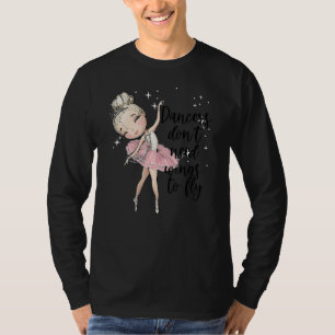 T-shirt Blonde Ballet Danseuse Filles Ballerina Dance Clas