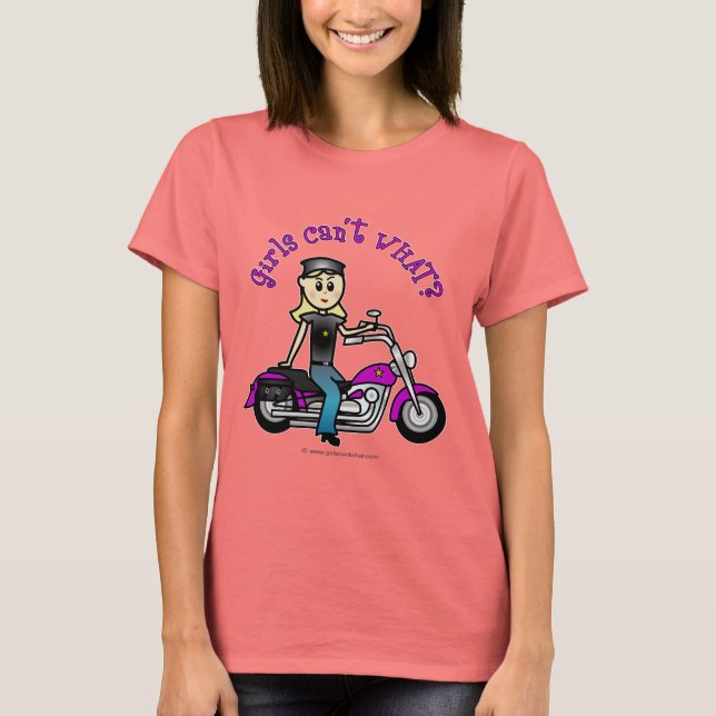 T-shirt Blonde Biker (Devant)