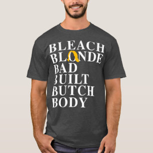 T-shirt Blonde Bleach Bad Bâti Bad Corps Bouton