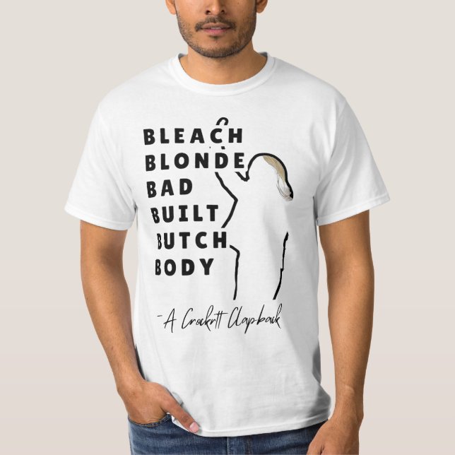 T-shirt Blonde Bleach Bad Construit Bouton Corps OFFICIEL (Devant)
