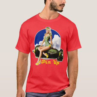 T-shirt Blonde Bombshell Pin Up Rockabilly design 1