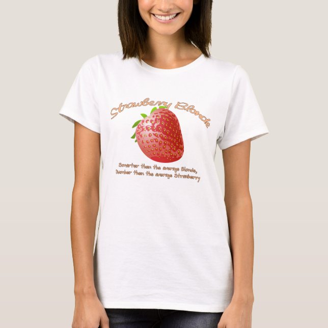 T-shirt Blonde de fraise (Devant)