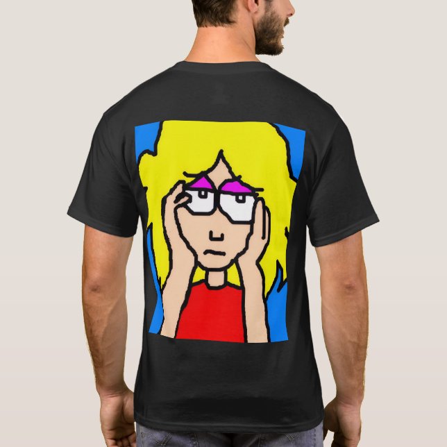 T-shirt Blonde Ennuyée  (Dos)
