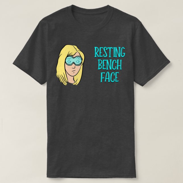 T-shirt Blonde face du banc de repos (Design devant)