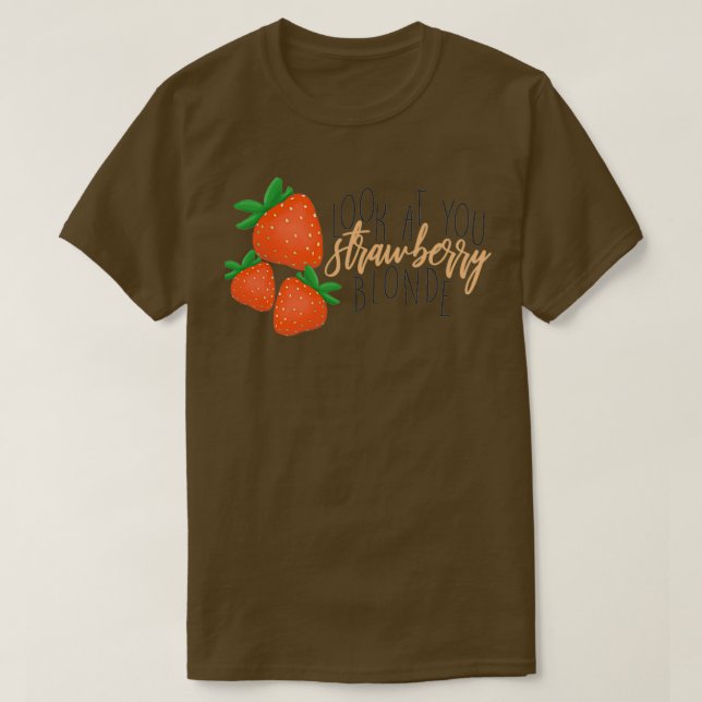 T-shirt Blonde fraise (Design devant)